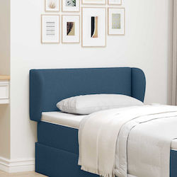 vidaXL Fabric Bed Headboard Blue 40cm