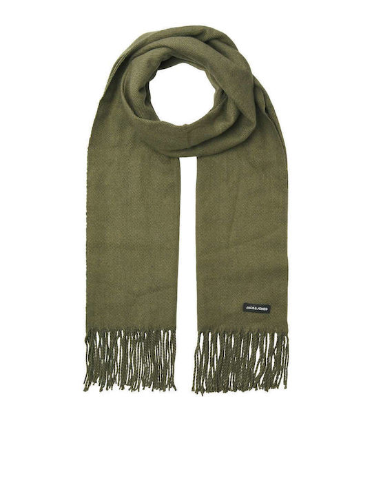 Jack & Jones Ανδρικό Κασκόλ Πράσινο