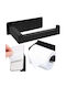 Verk Group Wall Mounted Black Metallic Paper Holder