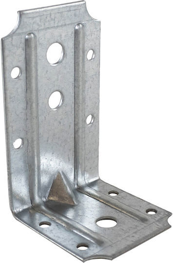 Heavy-Duty Galvanized Shelf Bracket in Silver Colour 60x100mm