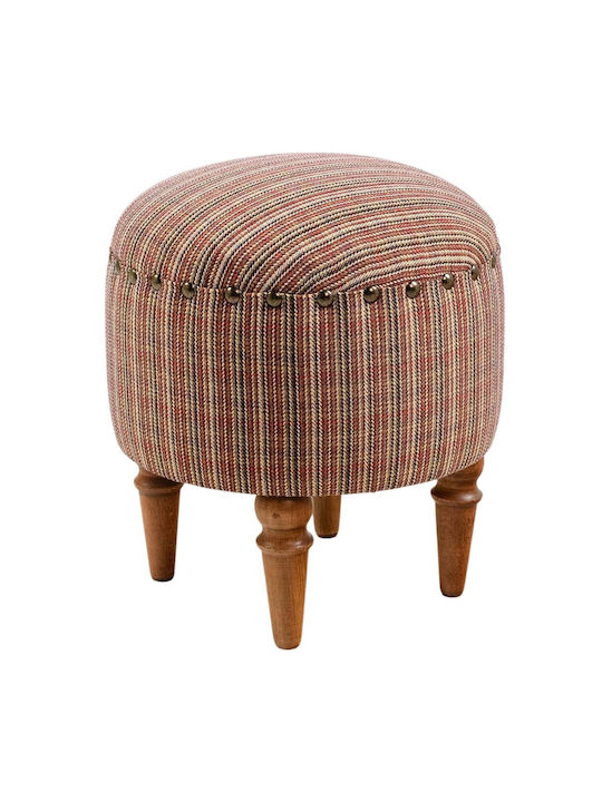 Living Room Stools Upholstered with Saga Multi Fabric 38x38x45cm