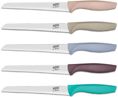 Pirge Pratik Cuțit de Pâine din Oțel Inoxidabil 17cm