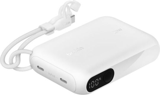 Belkin Power Bank 10000mAh 20W with 2 USB-C Power Delivery Ports White