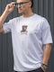 Herrenblusen T-Shirt Weiß