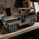 Metal Decorative Miniature Military Jeep Vintage 24cm 12dis04
