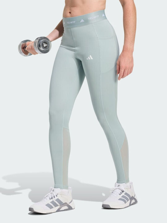 Damen Leggings Vollständige Länge Training Formendefinition Blau