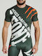 Leone 1947 Men's Short Sleeve Martial Arts Shirt AB942 for Jiu-Jitsu Green