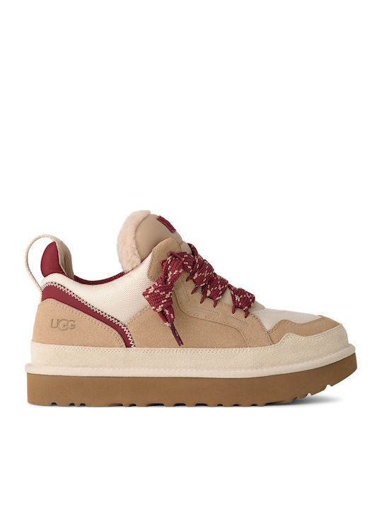 UGG Driftwood Δερμάτινα Ανδρικά Μποτάκια Κόκκινα