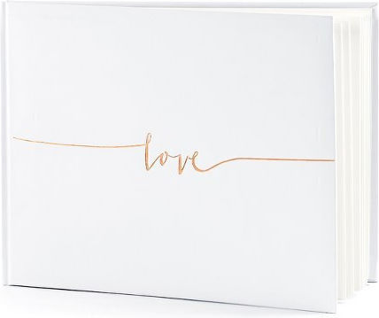 Carte Albă de Dorințe Love Rosegold Litere