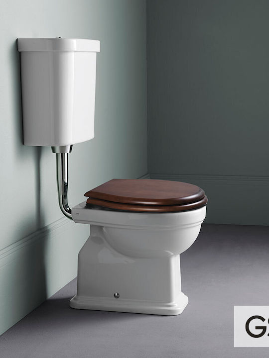 Classic Boden-WC mit Spülung Weiß