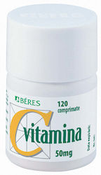 Béres Vitamina C pentru Întărirea Imunității, Piele și Acțiune Antioxidantă 50mg 120 Comprimate Béres Vitamina C pentru Întărirea Imunității, Piele și Acțiune Antioxidantă 50mg 120 Comprimate