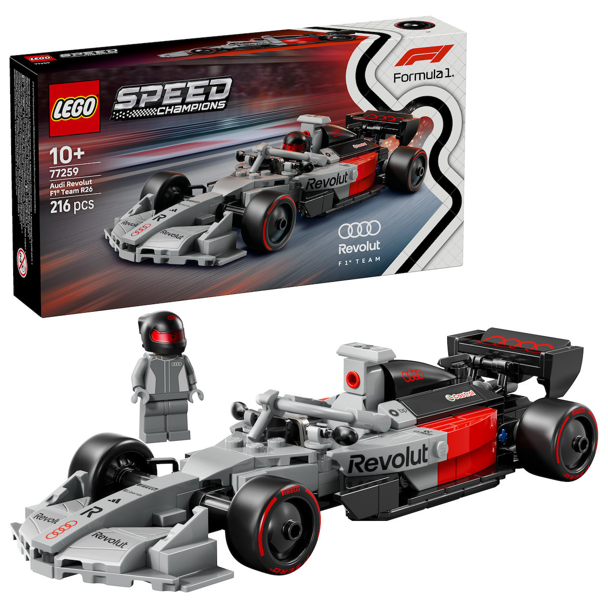 LEGO Speed Champions Audi Revolut F1® Team R26 Race Car για 10+ Ετών 216τμχ