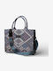 Stoff Damen Handtasche Handtasche Blau