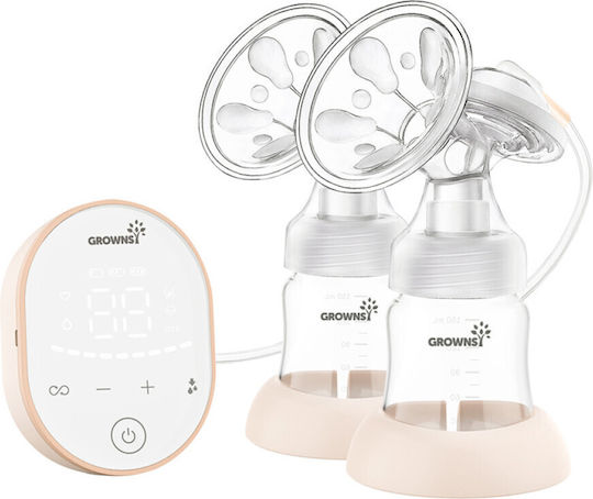Grownsy Electric Double Breast Pump Battery Pink EBP02