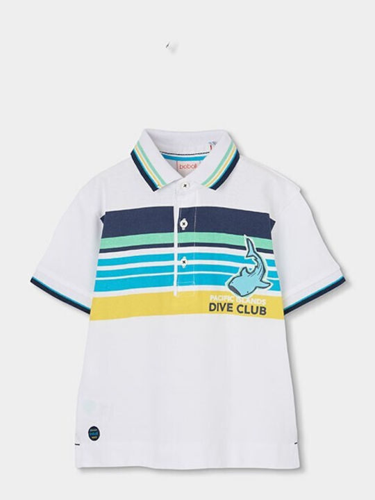 Kids Polo Short-Sleeved White