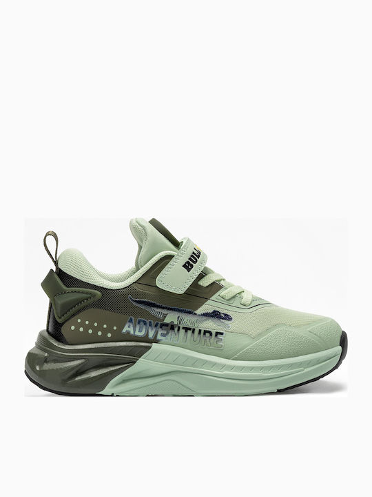 Kids Sneakers with Hoop & Loop Closure Turquoise