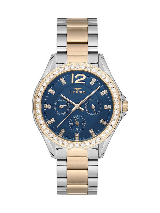 Ferro Women's Watch Battery with Gold Stainless...