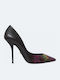 Leder Pumps Mehrfarbige