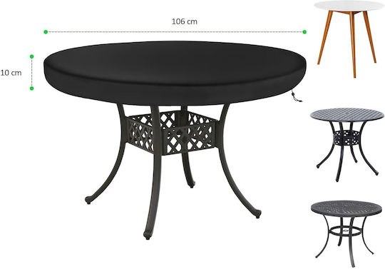 Waterproof Protective Dining Table Cover Delixike 106x420cm in Black Color