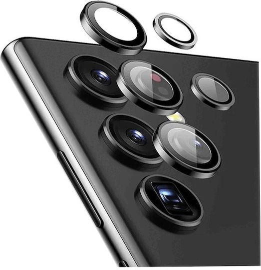Camera Protection Tempered Glass Black for Samsung Galaxy S23 Ultra S24 Ultra