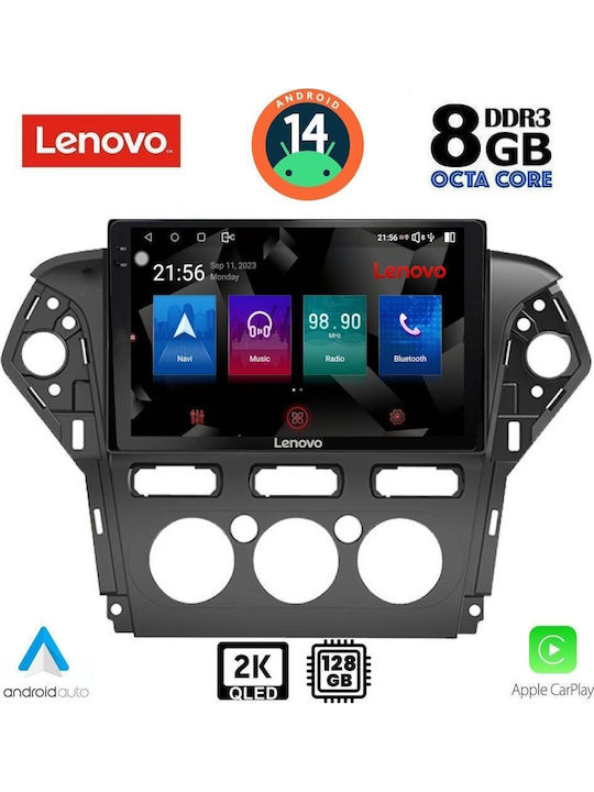 Lenovo Car Audio System for Ford Mondeo 2011-2013 with A/C Bluetooth USB WiFi GPS Apple CarPlay Android Auto with 10 Inch Touch Screen LENOVO SSR 10163 CPA A/C