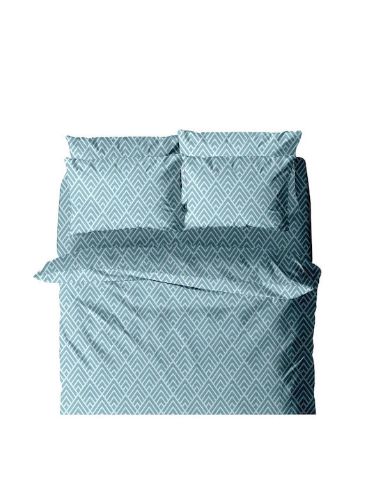 White Fabric Luma Σετ Σεντόνια Διπλά 200x260εκ....