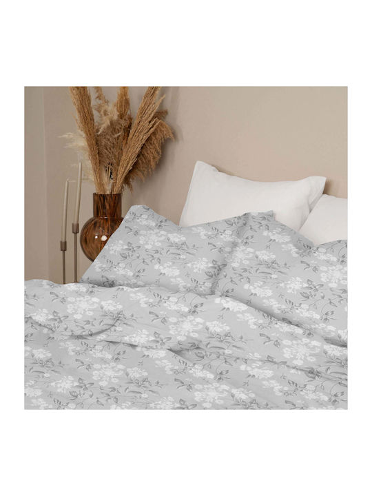 White Fabric Flowa Σετ Σεντόνια Υπέρδιπλα 230x2...