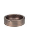 Runder Edelstahl Aschenbecher 14x4cm Kupfer