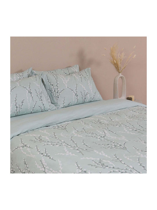 White Fabric Bettbezug Baumwollene Einzel 170x2...