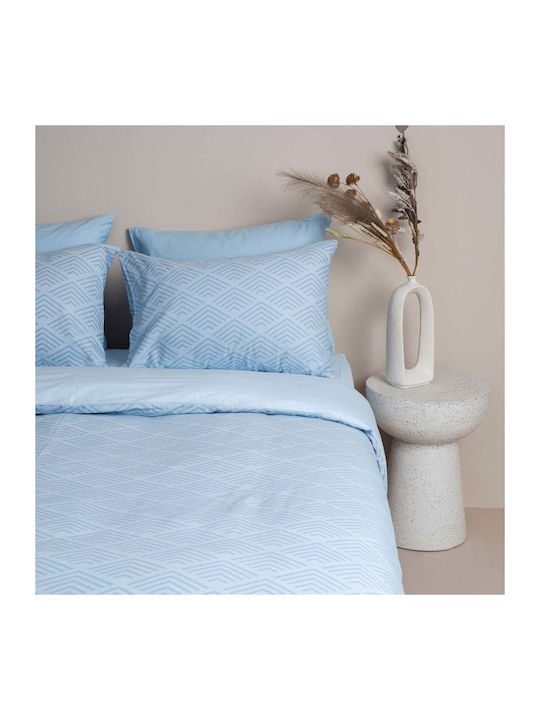 White Fabric Bettbezug Baumwolle Einzel 170x250...