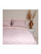 White Fabric Bettbezug Baumwollene Einzel 170x250 Kelly Rosa