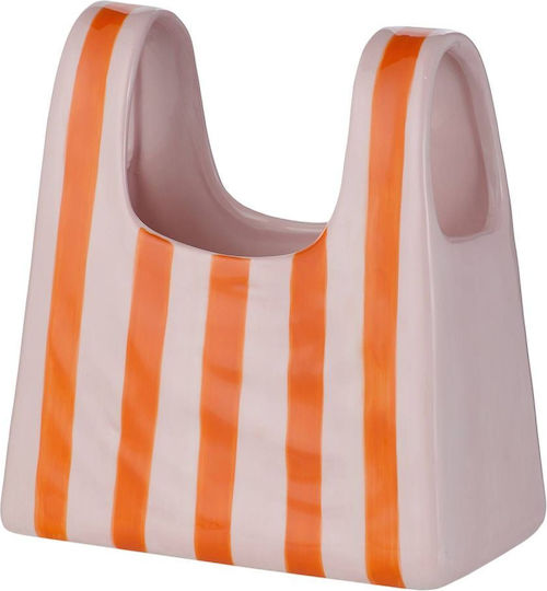 Butlers Βάζο Κεραμικό Shopping Πορτοκαλί x22xΥ22cm