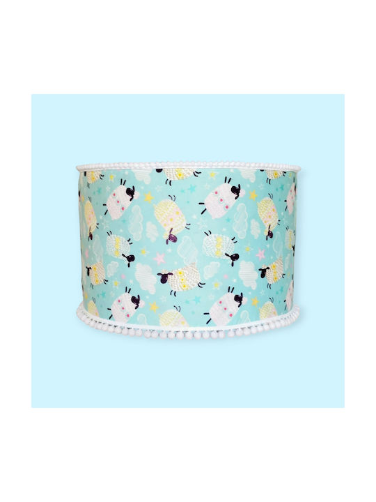 Oxygen Shun Sheep Single-Light Kids Ceiling Light with E27 Socket 35x25cm