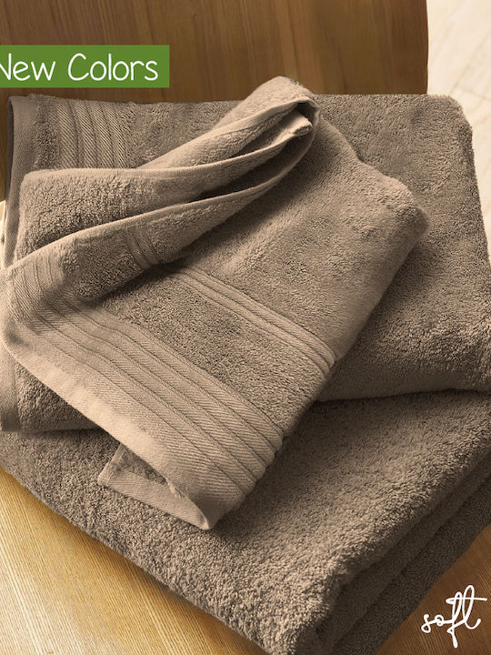 Cosy Life Set of Bath Towels 3 pcs Soft Line Br...