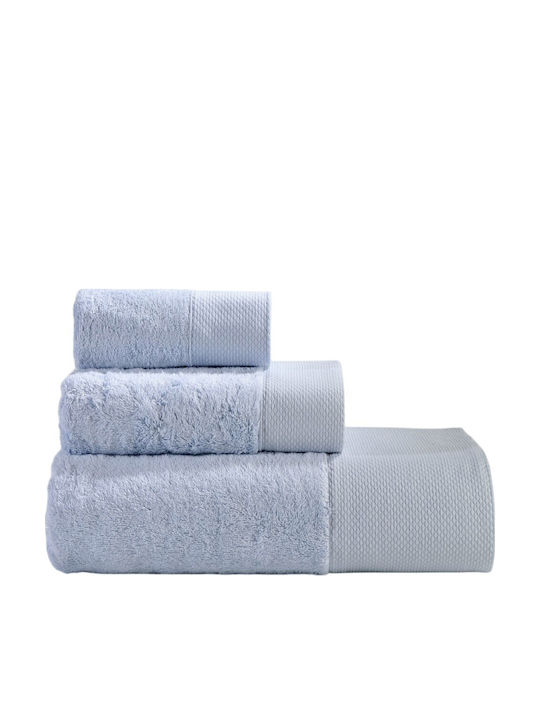 Down Town Home Badetuch-Set 3 Stück Rosa Blau G...