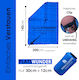 North Elements Folding Waterproof Camping Κουβέρτα Πικ Νικ 140x200cm σε Μπλε χρώμα