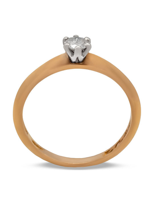 Savvas Design Inel Din Aur Roz 18K ADAH05786