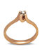 Savvas Design Единичен Камък От Розово Злато 18К АДАХ05595