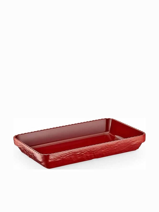 Raki Olie Servierplatten Aus Melamin Rote 36,5x24cm