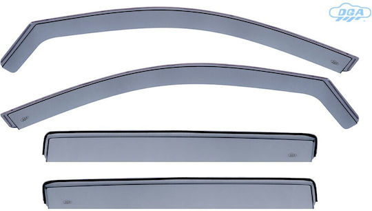 Dga Set Car Windbreakers Front & Rear Windows Tinted Type Ford Mondeo Mk5/ba10 2015-2022 5-Door Material Plexiglass 4 Pieces Anem.setdga08063fr Anem.setdga08063fr