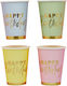 Pastel Birthday Ποτήρι για Party 8τμχ