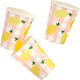 Lemon Glass for Party 8 Pieces