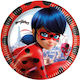Miraculous Ladybug Πιάτο για Party 8τμχ