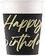 Elegant Birthday Ποτήρι για Party 8τμχ
