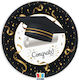 Sweet Graduation Plate for Party 6 Pieces