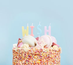 Cake Candles Wish 4 Pieces