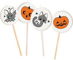 Mini Geburtstagskerzen Halloween 4 Stück