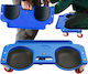 Knee Protection Support Workshop Zola Rollers Magnetic Surface Easy Movement Abs 50 X 26 X 9.5 Cm Blue