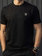 Short Sleeve Black Blouse