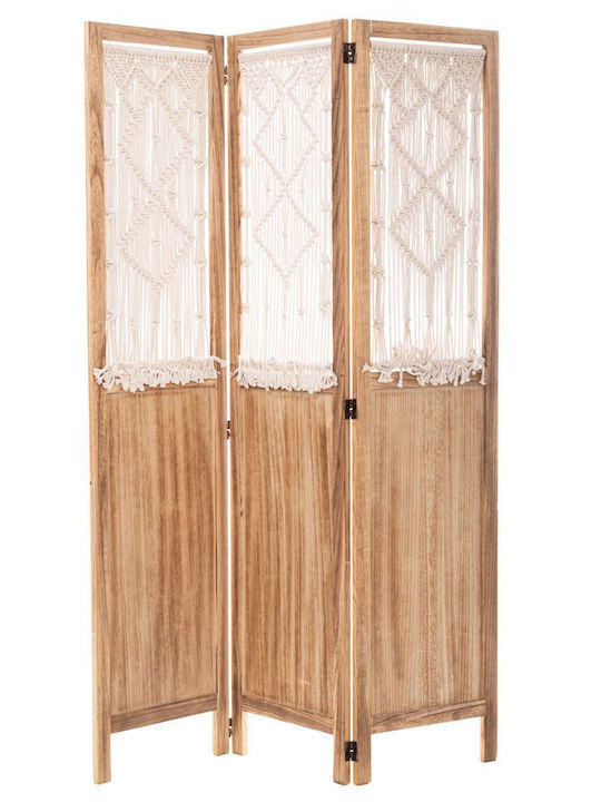 Iliadis Decorative Room Divider Made of Canvas with 3 Panels 120x170cm
